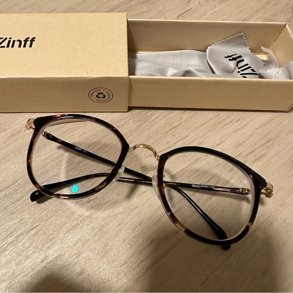 Zinff Tortoiseshell Glasses Like New!